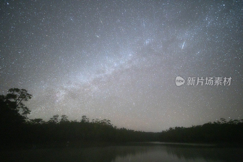 在泰国清迈的Baan Wat Chan，美丽的银河和自然风景景观